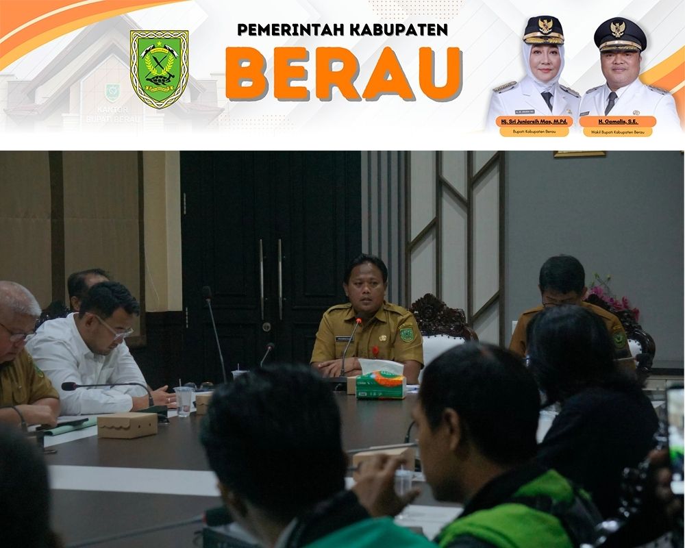 FASILITASI: Pemkab Berau menggelar pertemuan dengan para pengemudi ojek online.