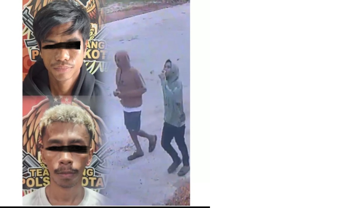 Dua tahanan Polsek Samarinda Kota yang masih berkeliaran terdeteksi berjalan kaki di wilayah Loa Janan menuju Balikpapan. (IST)