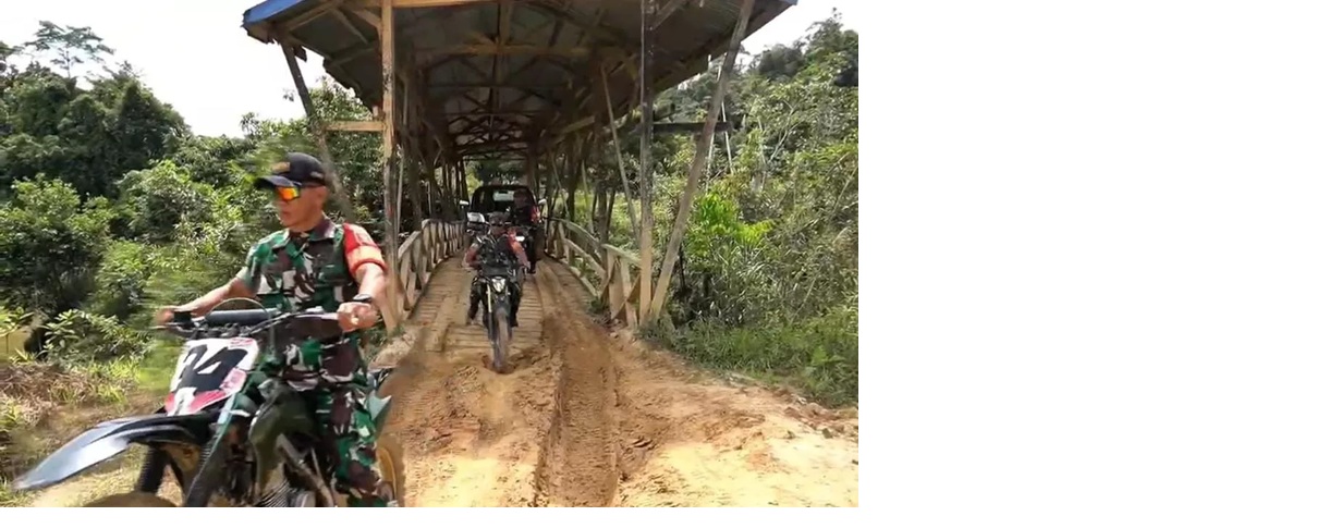 KONEKTIVITAS: Kondisi salah satu titik akses darat di wilayah Krayan, Nunukan FOTO: ISTIMEWA