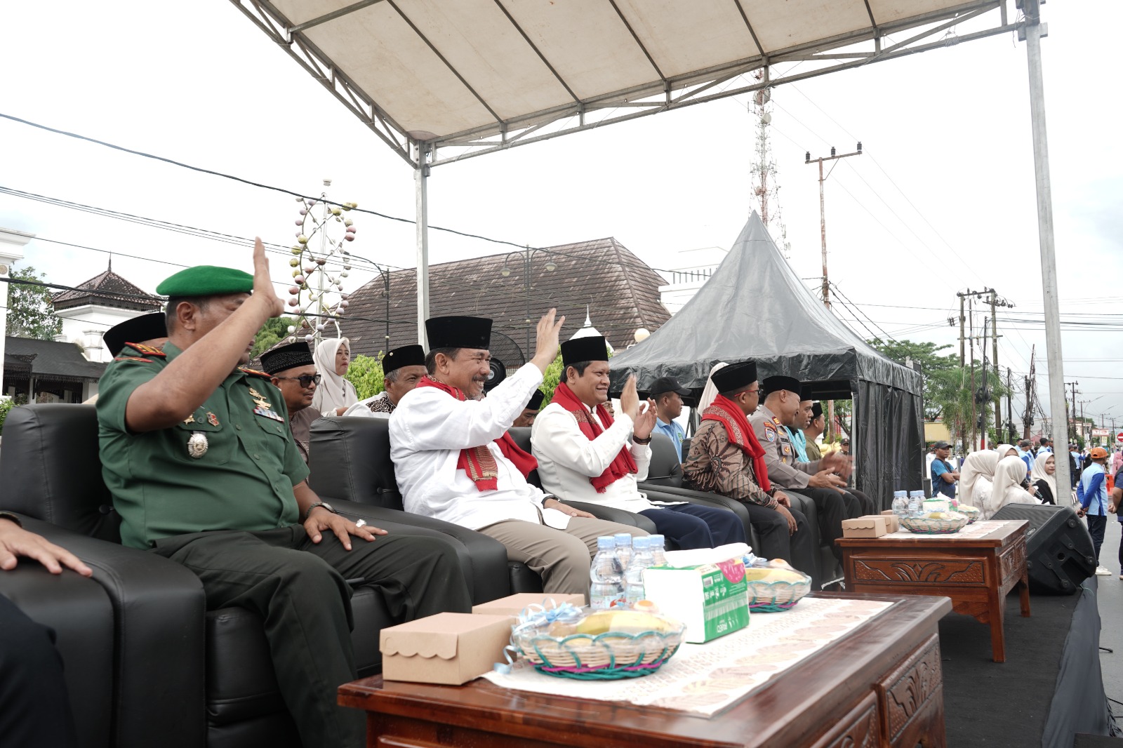 Pembukaan pawai ta&rsquo;aruf MTQ ke-46 Kukar di Tenggarong (Elmo/Prokal.co)