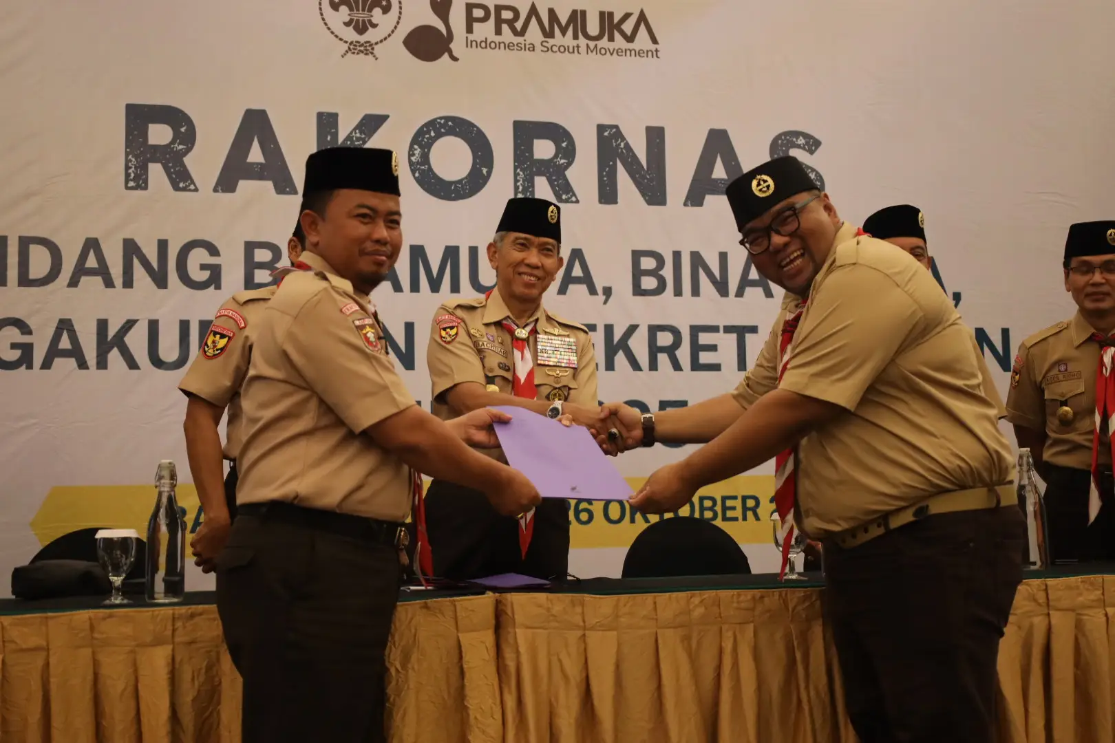 Rapat Koordinasi Nasional (Rakornas) Bidang Binamuda, Binawasa, Orgakum, dan Kesekretariatan Tahun 2025 resmi ditutup pada Sabtu (25/10/2025)