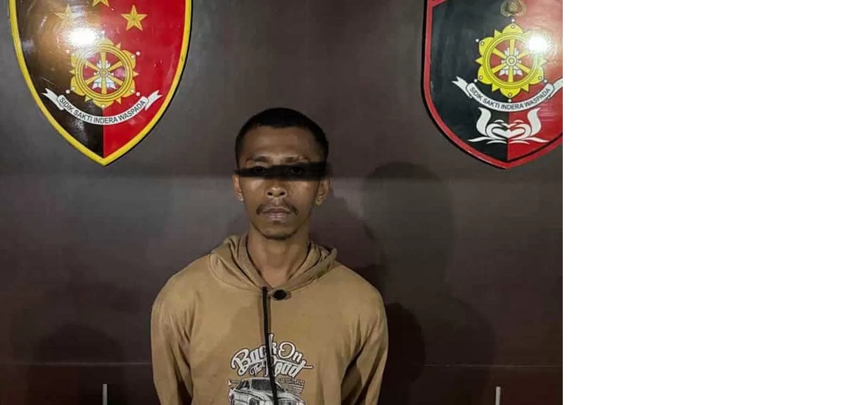 Santos ditangkap di Palangka Raya.