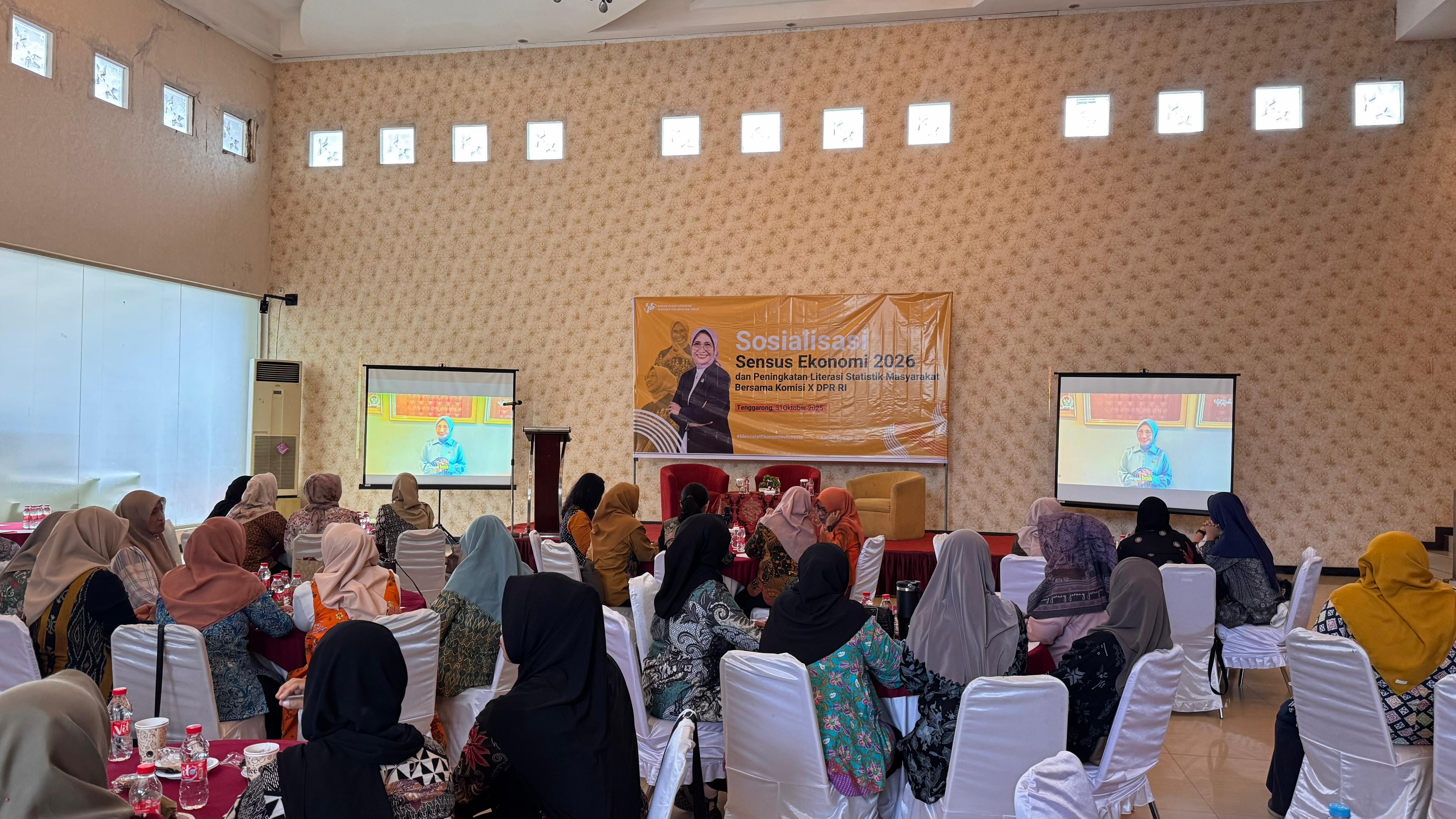 Sosialisasi Sensus Ekonomi dan Peningkatan Literasi Statistik Masyarakat di Hotel Grand Fatma Tenggarong yang digelar Komisi X DPR RI (Istimewa)