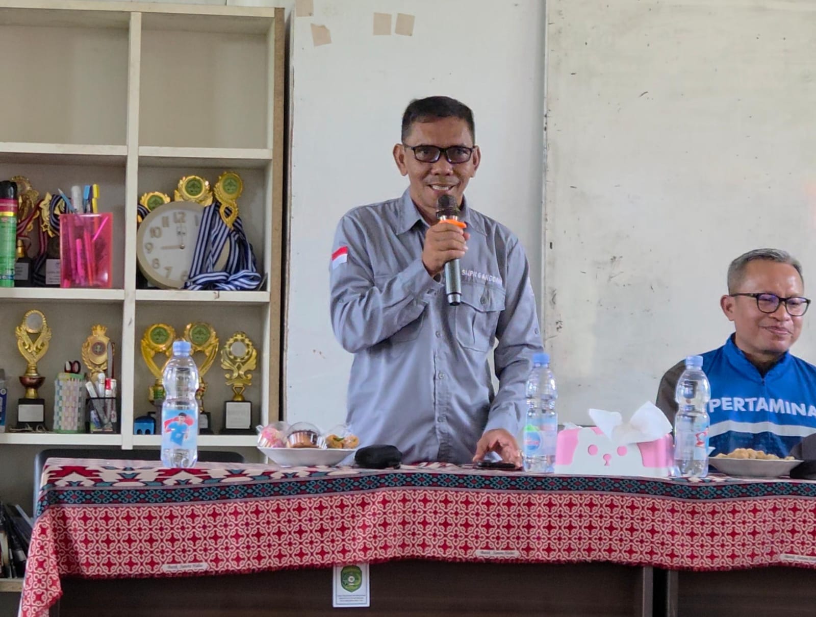 Kepala Sekolah SMPN 6 Anggana, Tandarman.