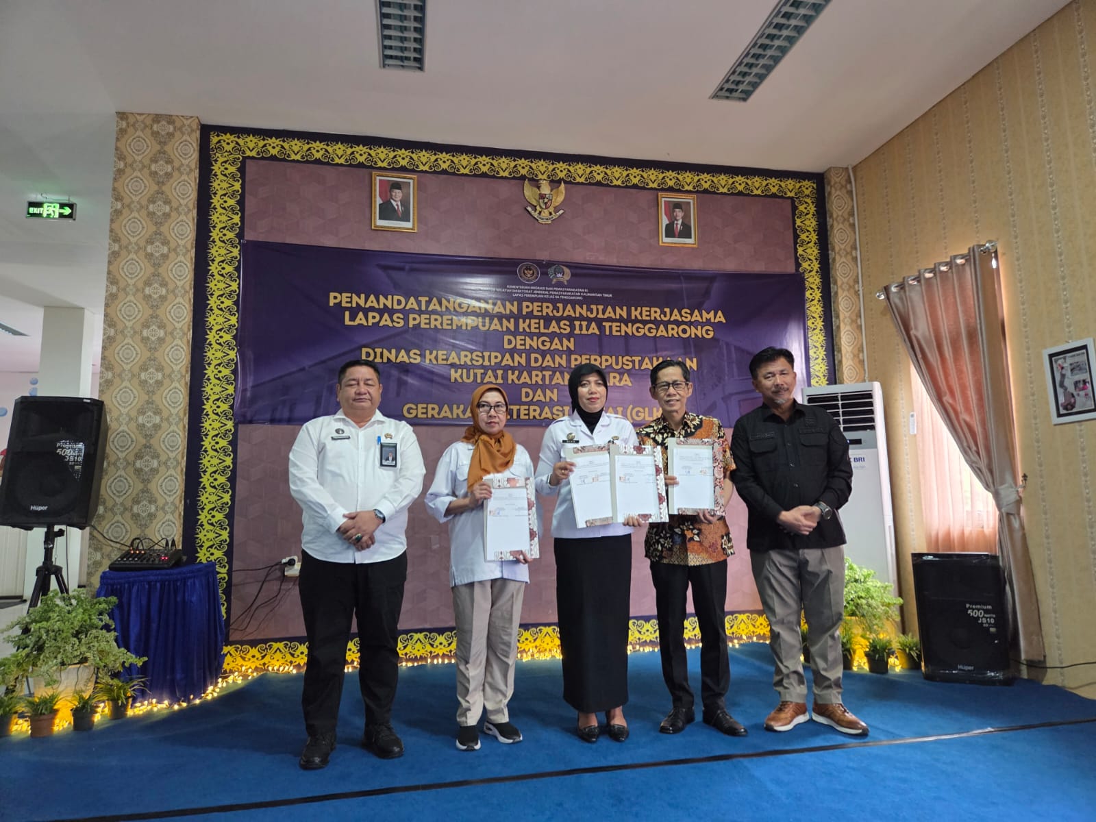 Gerakan Membaca di Lapas Perempuan Tenggarong hasil kolaborasi bersama Pemkab Kukar dan GLK (Elmo/Prokal.co)