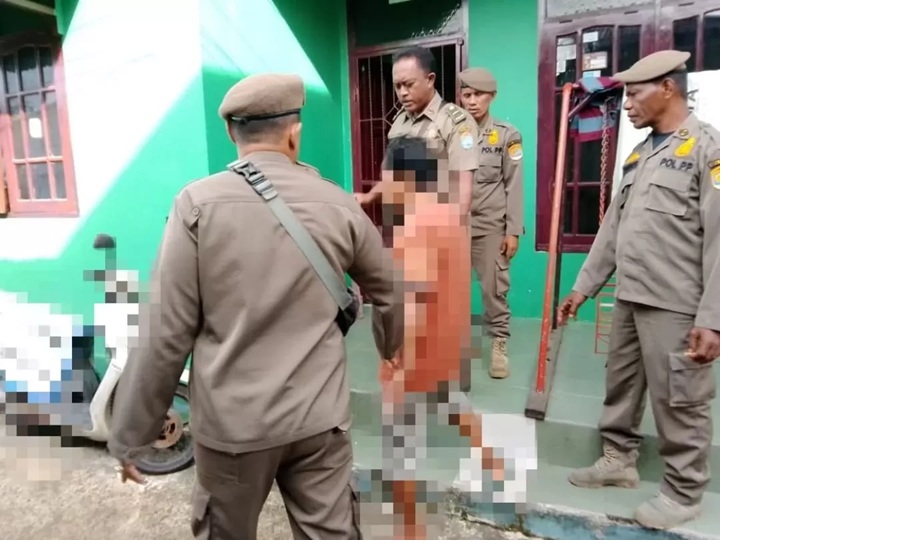 Penertiban ODGJ yang dilakukan Satpol PP Tarakan.