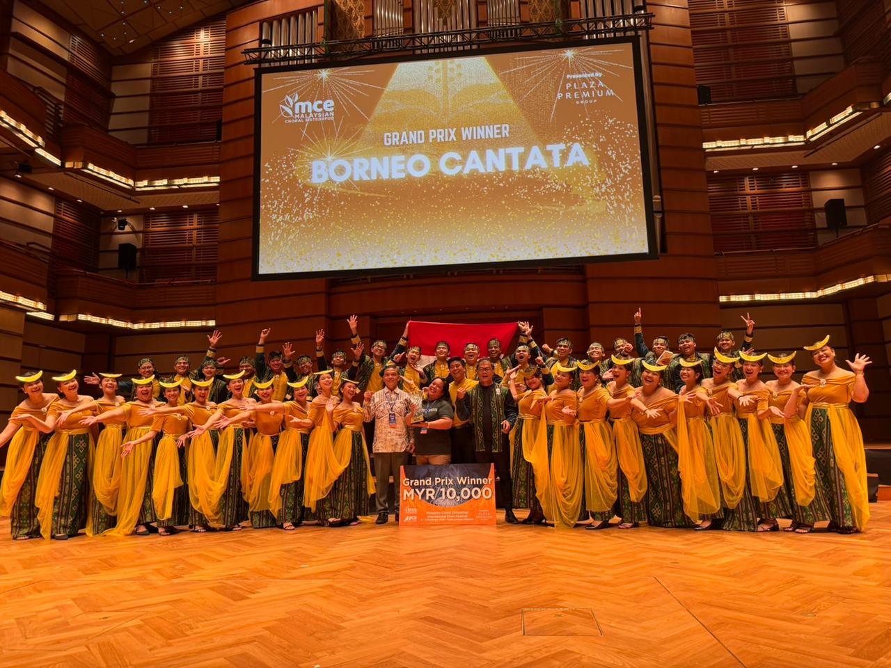 CAPAIAN: Borneo Cantata meraih Grand Prix Winner Malaysian Choral Eisteddfod (MCE) 2025, Minggu, 11 November 2025.