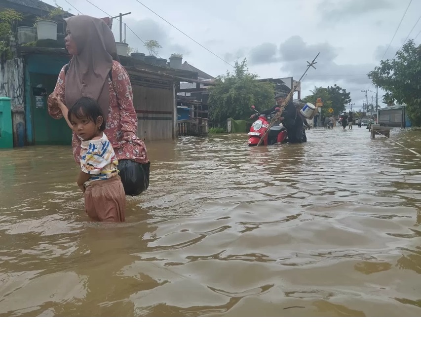 Banjir yang menggenangi Martapura Timur, Kabupaten Banjar beberapa waktu lalu (Foto: Zakir/Radar Banjarmasin)