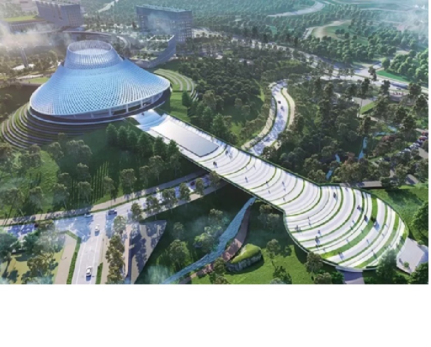 INFRASTRUKTUR:Pembangunan sarana kawasan Legislatif dan Yudikatif IKN senilai Rp 3,85 triliun resmi dimulai. Basuki Hadimuljono tekankan kualitas dan keberlanjutan proyek.(FOTO:IST)