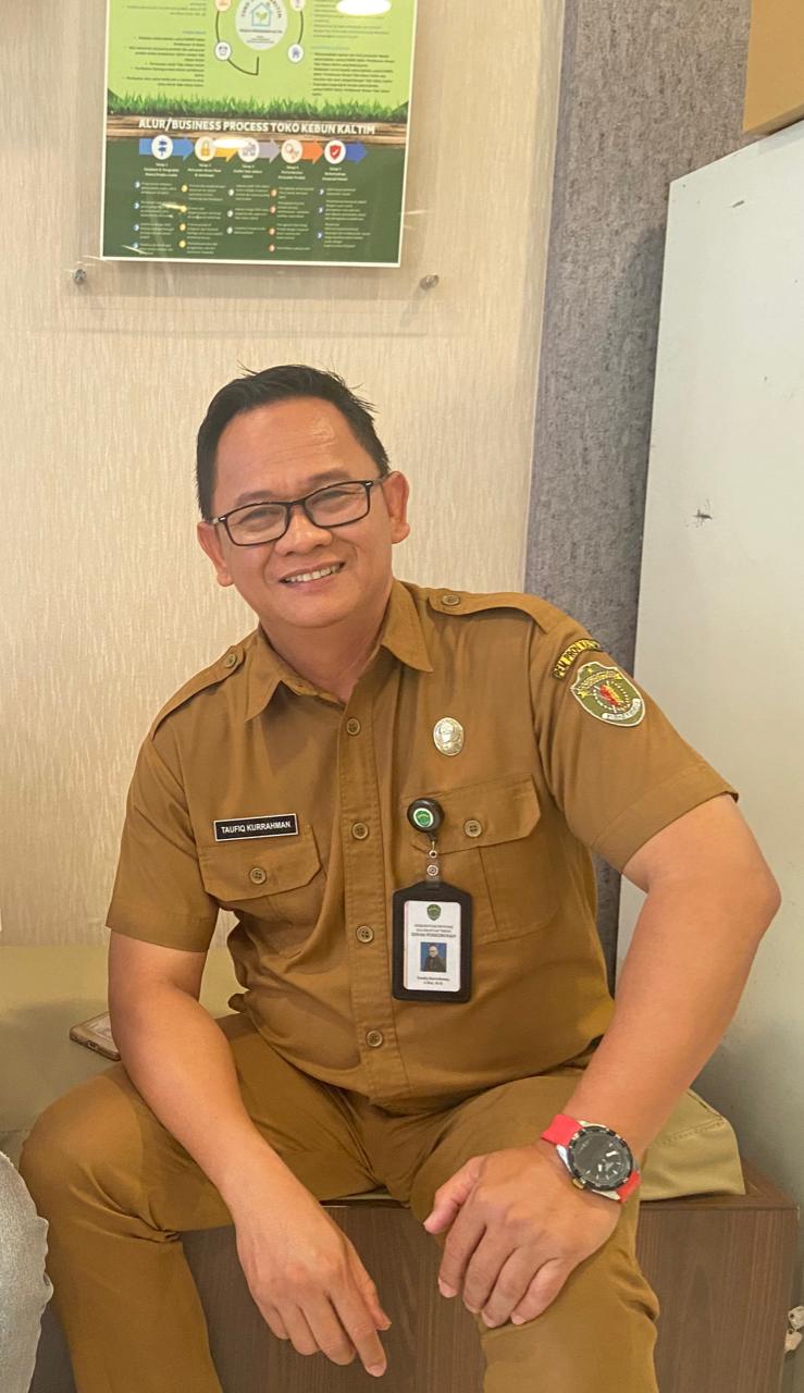 Kepala Bidang Pengolahan dan Pemasaran Disbun Kaltim, Taufiq Kurrahman, S.Hut, M.Si