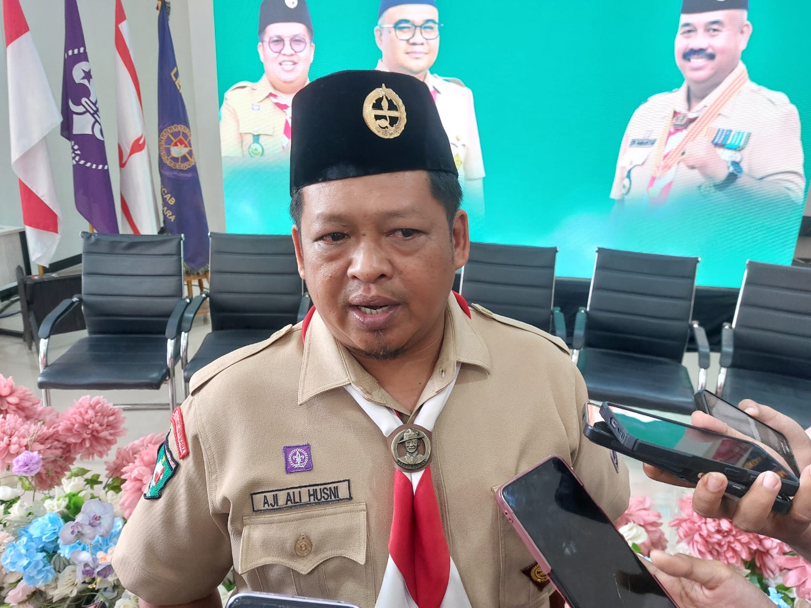 Ketua Kwarcab Pramuka Kukar, Aji Ali Husni (Elmo/Prokal.co)