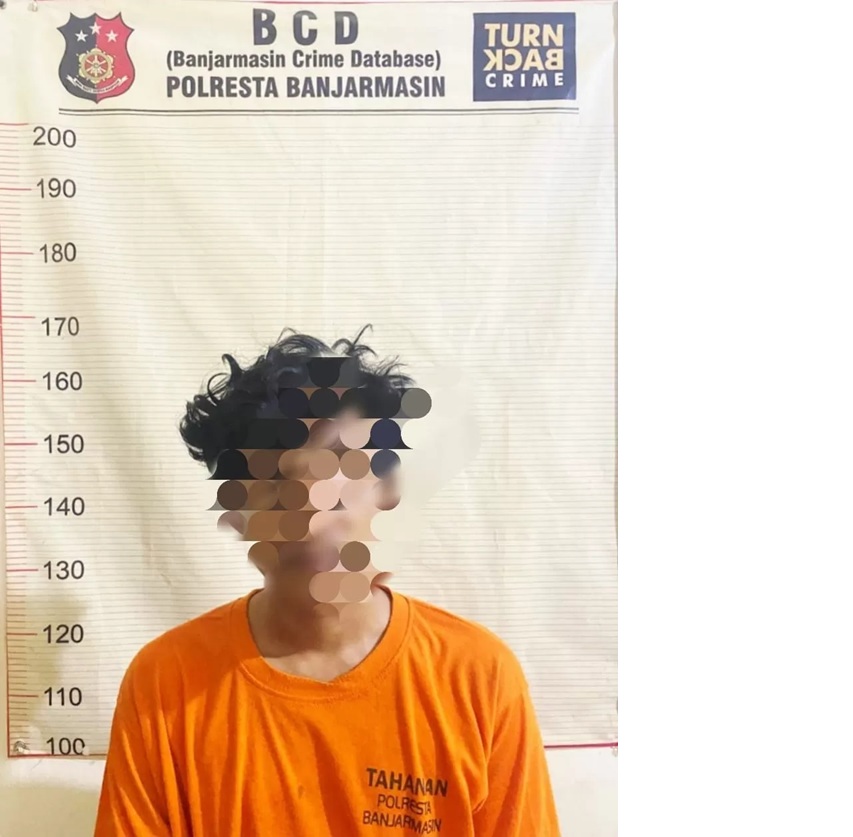 DITANGKAP: Yani dijebloskan ke dalam penjara setelah berhasil ditangkap polisi. (Foto: Polsek Banjarmasin Timur untuk Radar Banjarmasin)