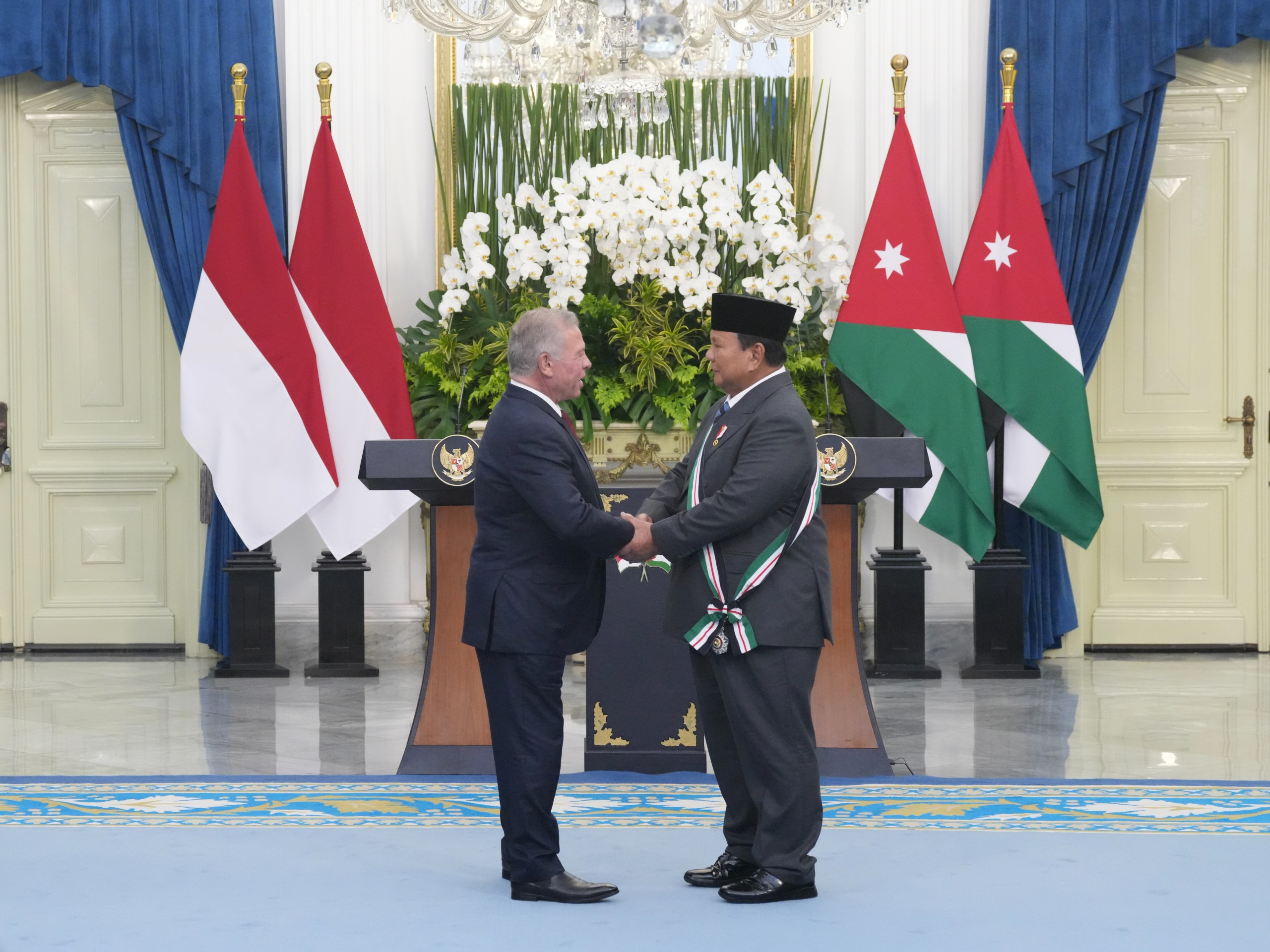 Raja Abdullah II dan Prabowo