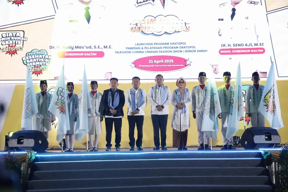 PENDIDIKAN: Launching Program Gratispol oleh Pemprov Kaltim pada 21 April 2025.