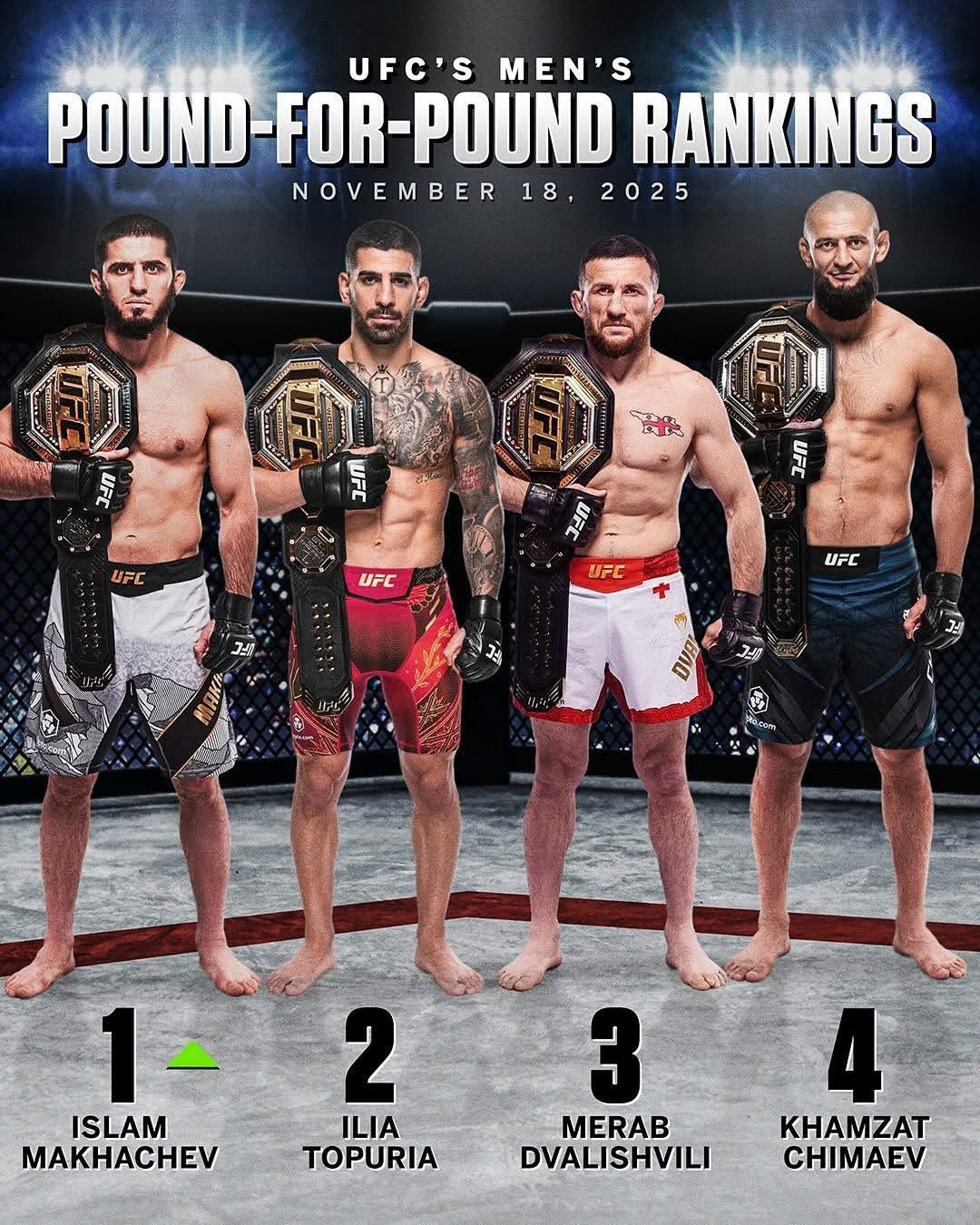 Juara UFC asal pegunungan Kaukasus. (X/MERAB D)