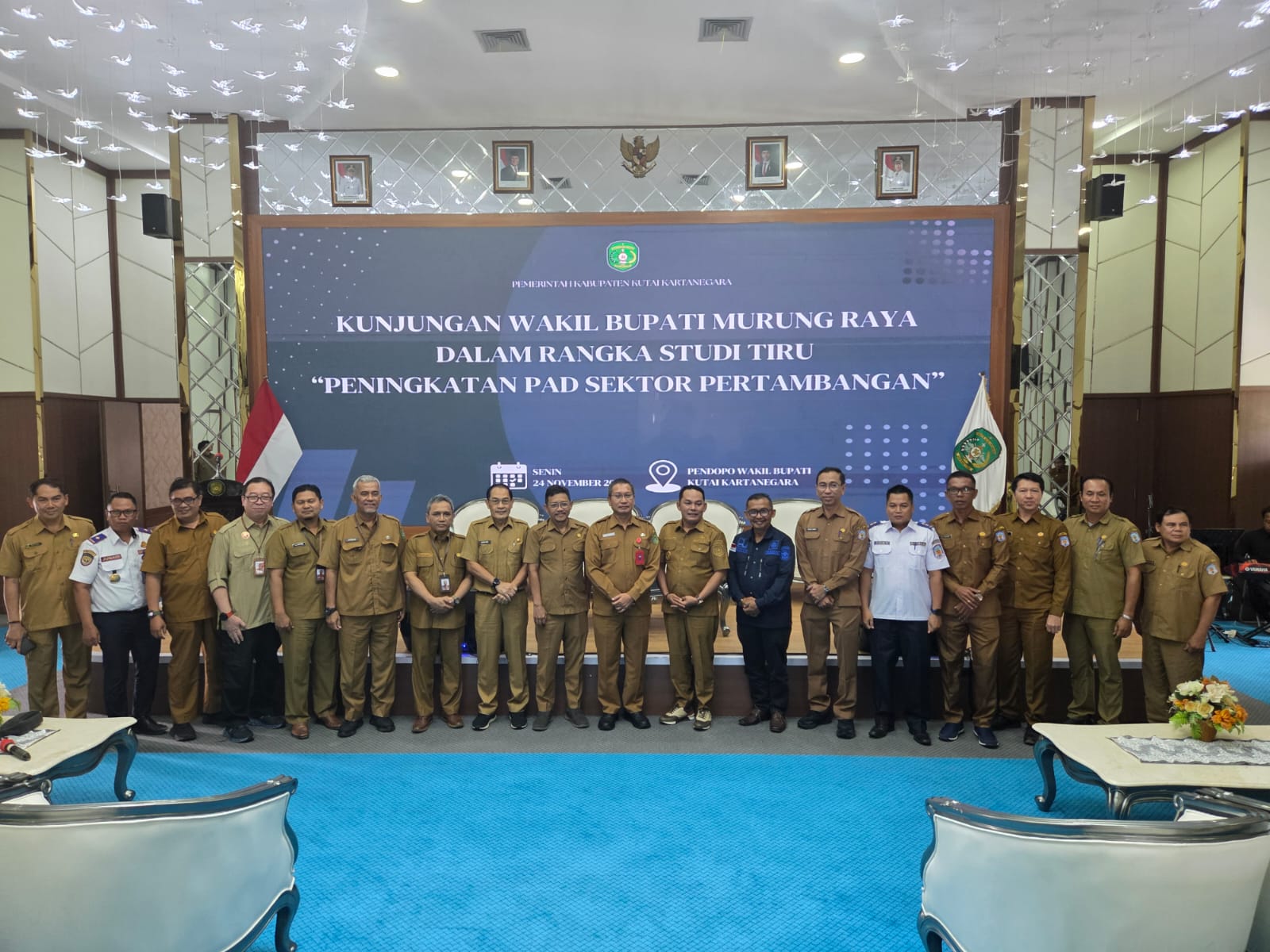 Pemkab Kukar menerima kunjungan Wakil Bupati Murung Raya, Rahmanto Muhidin (Elmo/Prokal.co)