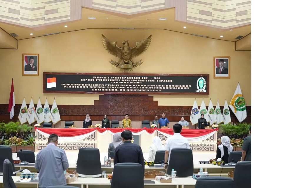 RAPBD Kaltim 2026 mengalami penurunan signifikan dari rencana awal. (IST)