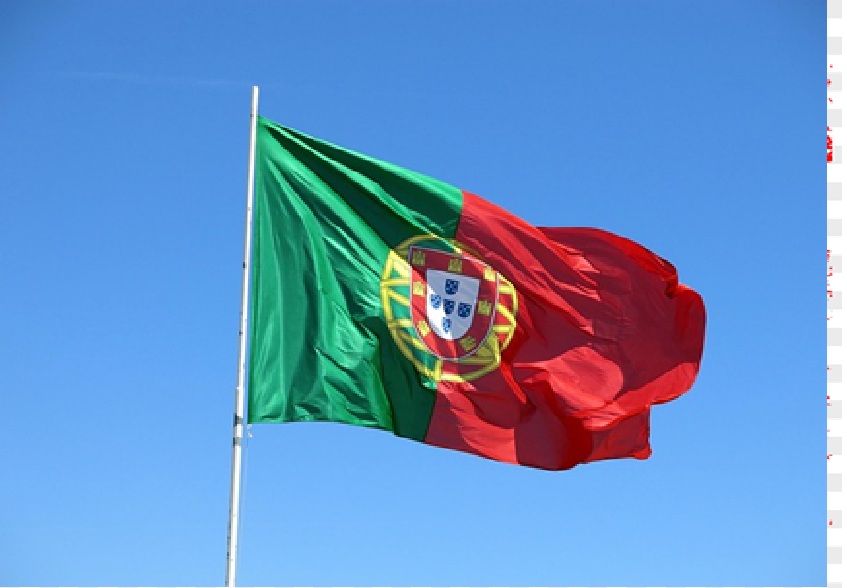 Ilustrasi bendera Portugal.