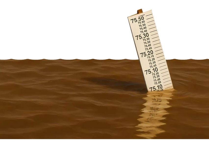 Ilustrasi banjir rob.