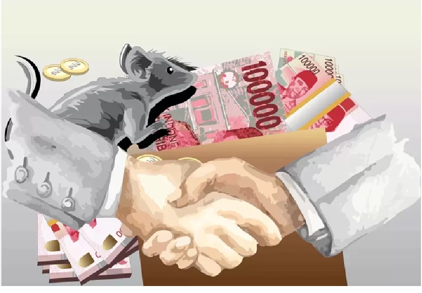 Ilustrasi korupsi.