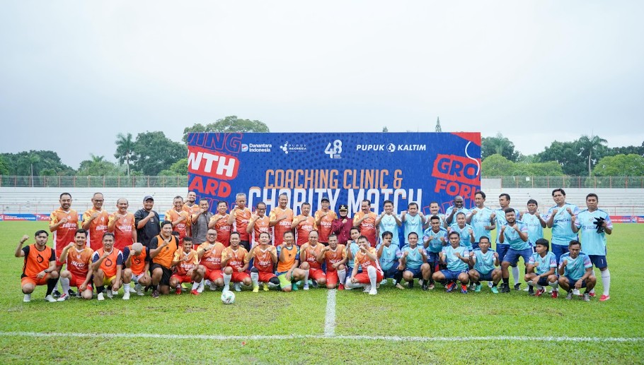 PT Pupuk Kalimantan Timur (Pupuk Kaltim) bersinergi dengan Borneo FC Academy, gelar Coaching Clinic.
