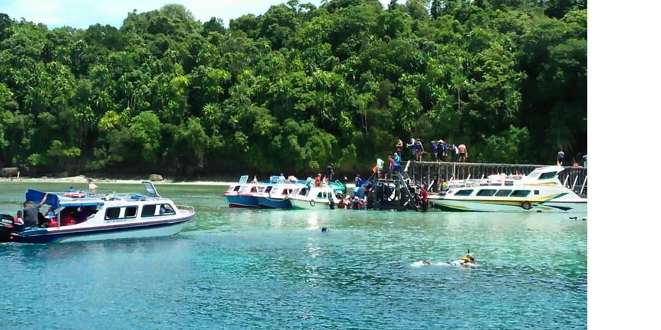 Salah satu destinasi wisata di Berau.