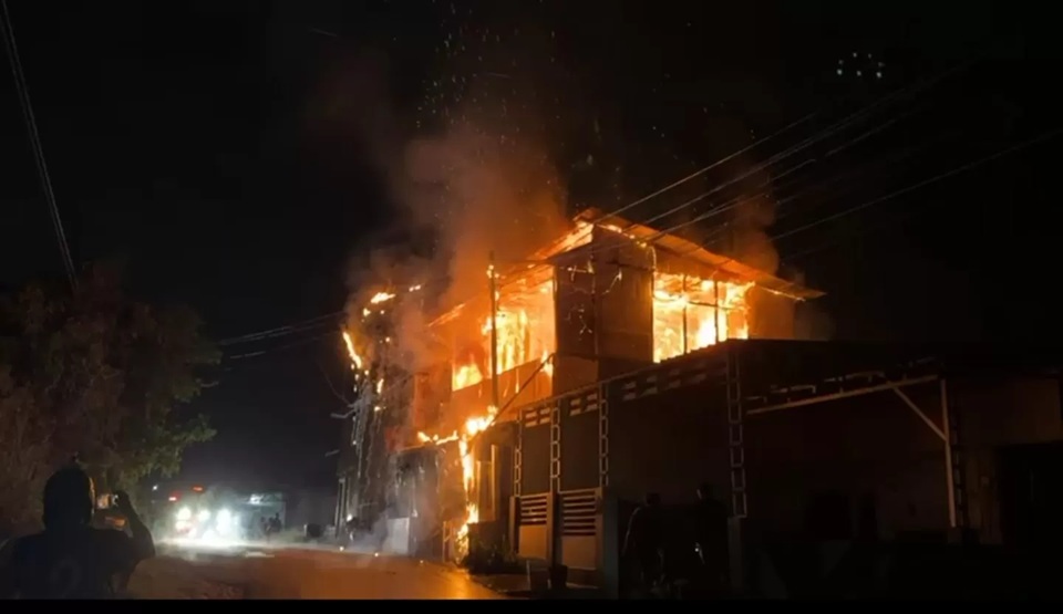 Ilustrasi kebakaran.