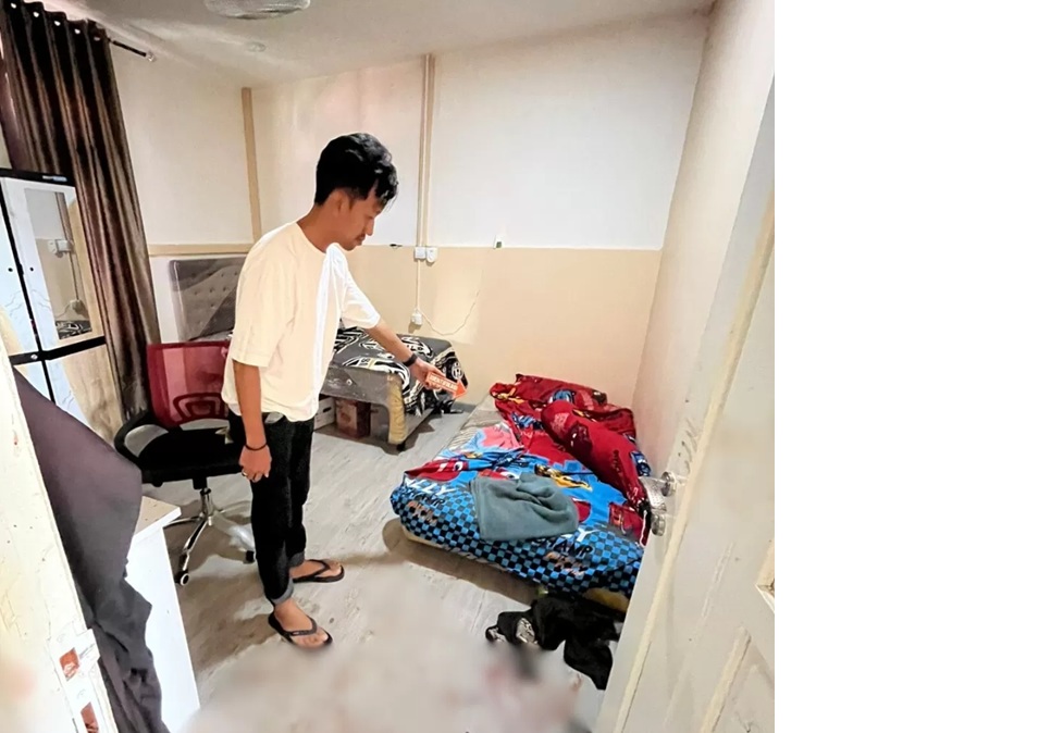 Lokasi kejadian penganiayaan satu keluarga di Sungai Kakap usai pelaku percobaan pencurian diamankan polisi.