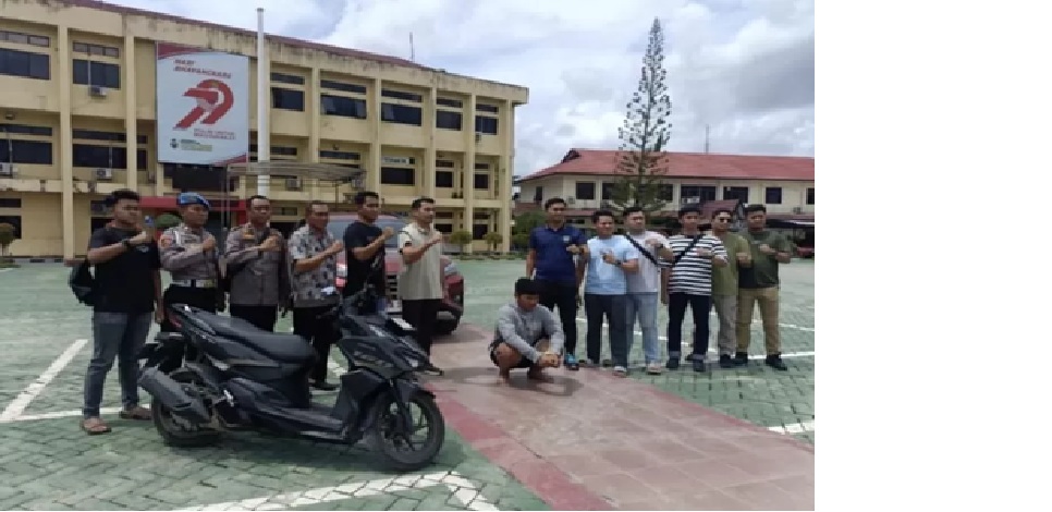 BERHASIL DIBEKUK: Pembunuh Mahasiswi FEB ULM Zahra Dilla berhasil dibekuk polisi. (Polres Banjarmasin)