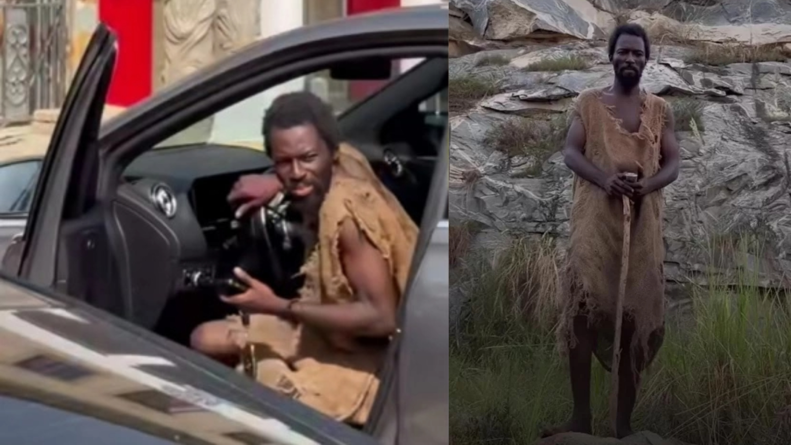 Ebo Noah, pemuda asal Ghana yang mengaku nabi saat berkhotbah dan mengendarai Mercedes-Benz.