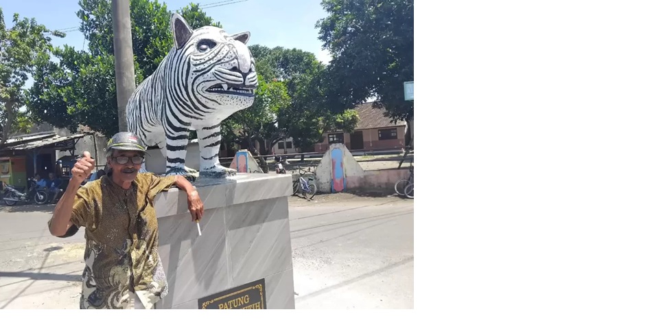 Patung Macan Putih yang di-bully di dunia maya, namun berkah dalam dunia nyata.