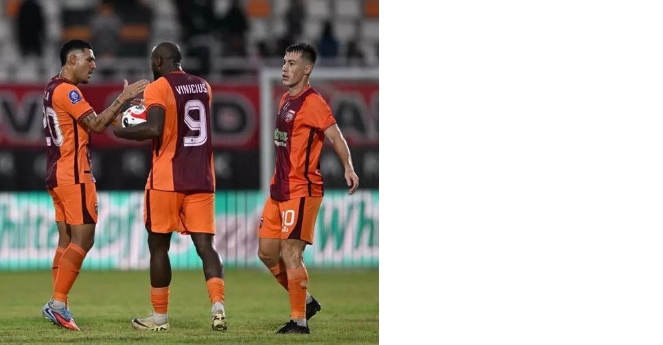 Joel Vinicius mencetak dua gol bagi kemenangan Borneo FC atas PSM Makassar 2-1. (Foto: Borneo FC)