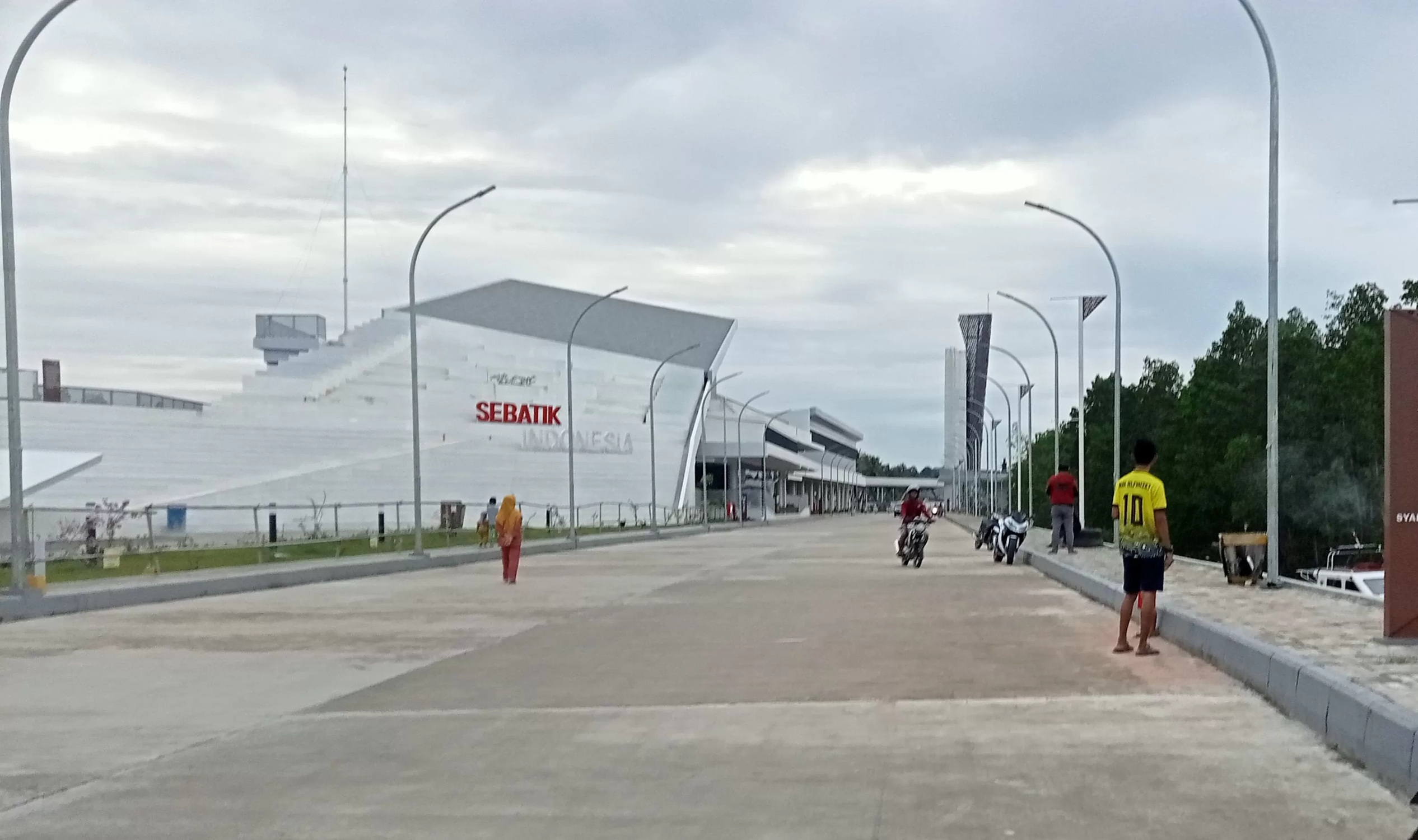 PLBN Sebatik yang saat ini sudah selesai pembangunannya dan sudah diresmikan. (IWAN K/RADAR TARAKAN)