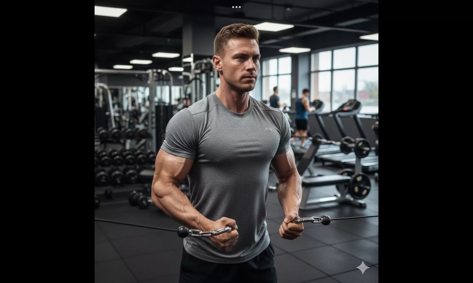 Ilustrasi pria berolahraga.