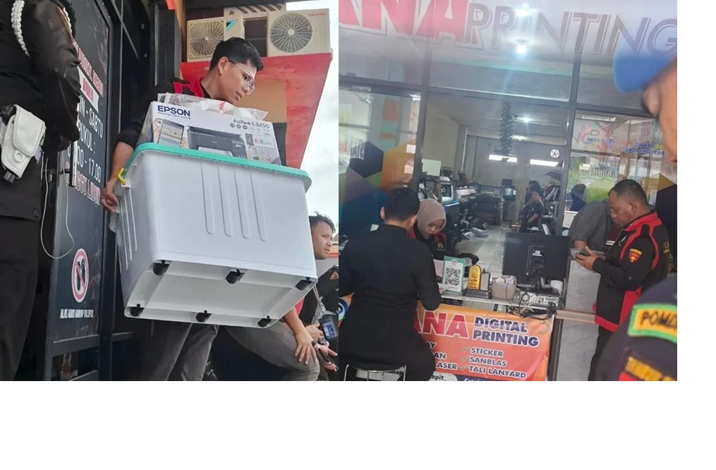 PENGGELEDAHAN: Sejumlah barang diamankan tim Kejati Kalteng saat mendatangi sejumlah tempat di Kotawaringin Timur, Selasa (13/1/2026). (Rado/Radar Sampit)