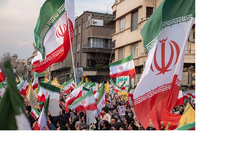 Warga Iran pendukung pemerintah.