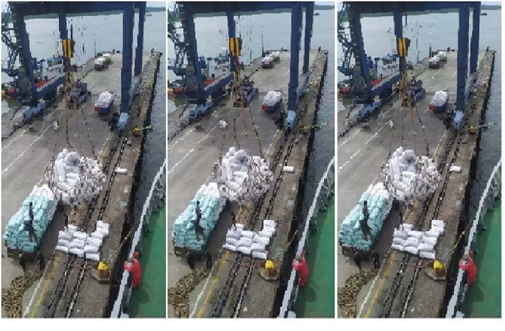 EKSPOR: Aktivitas bongkar muat di salah satu pelabuhan di Kaltara. (DOK RADAR TARAKAN)