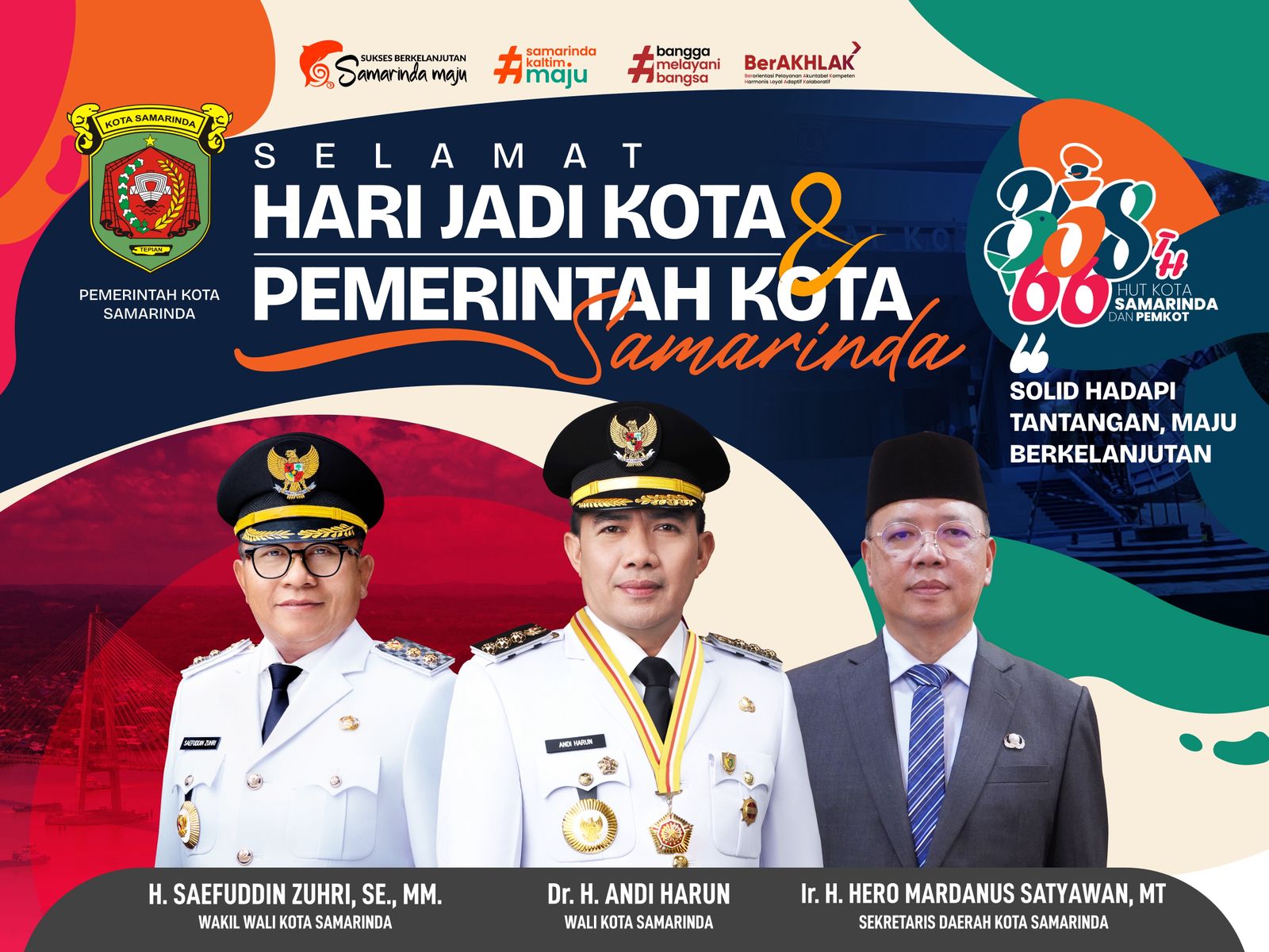 Ucapan HUT Kota Samarinda.(HO/Pemkot Samarinda)