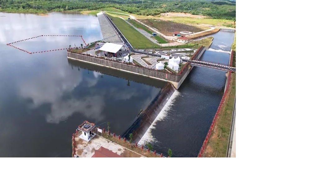 SPAM: Bendungan Sepaku Semoi PPU yang direncanakan menjadi sumber air baku utama melalui proyek SPAM Sepaku Semoi untuk menutup defisit air bersih di Kota Balikpapan.(IST)