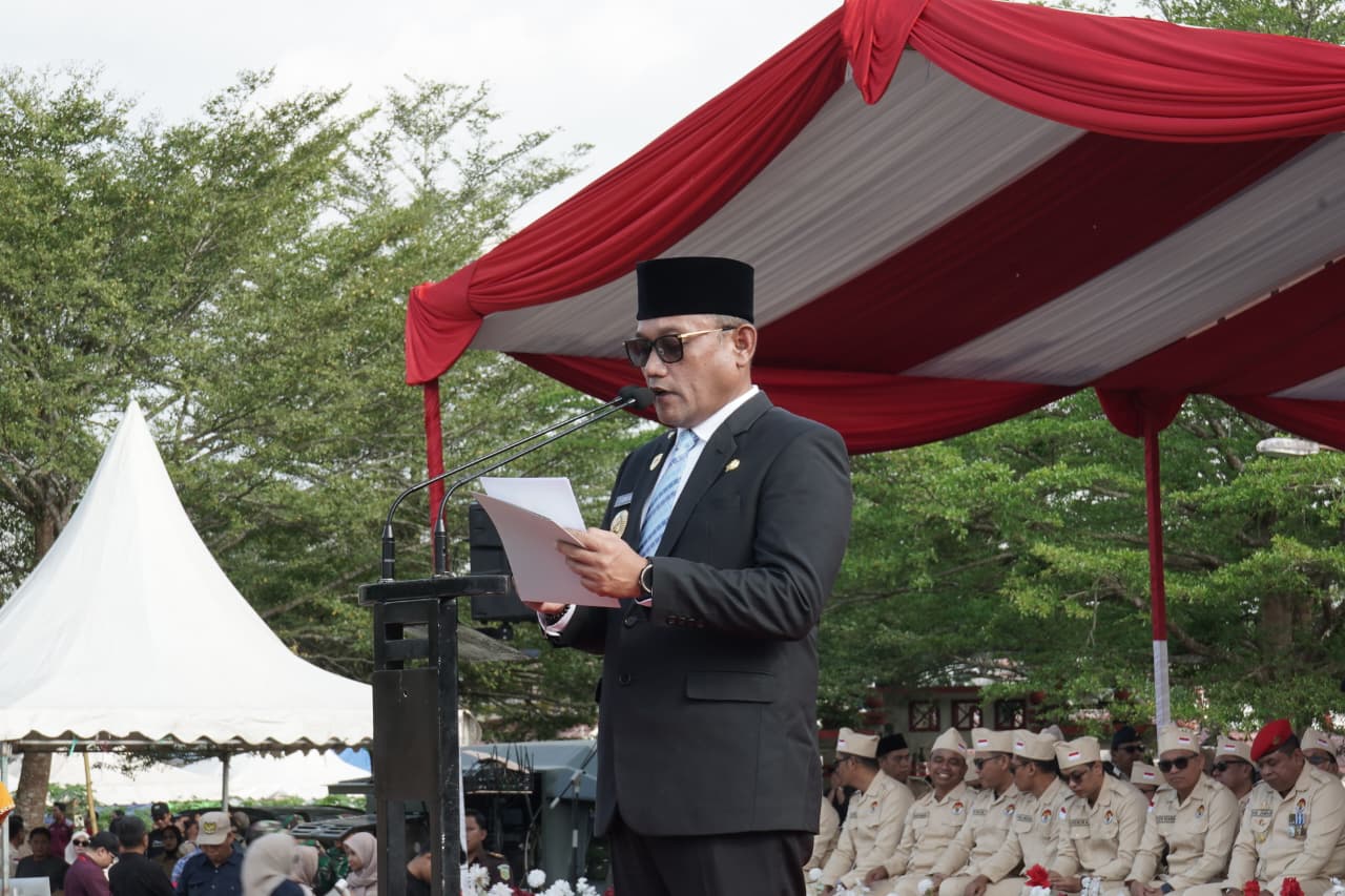 Apel peringatan peristiwa merah putih Sangasanga ke-79 (Istimewa)
