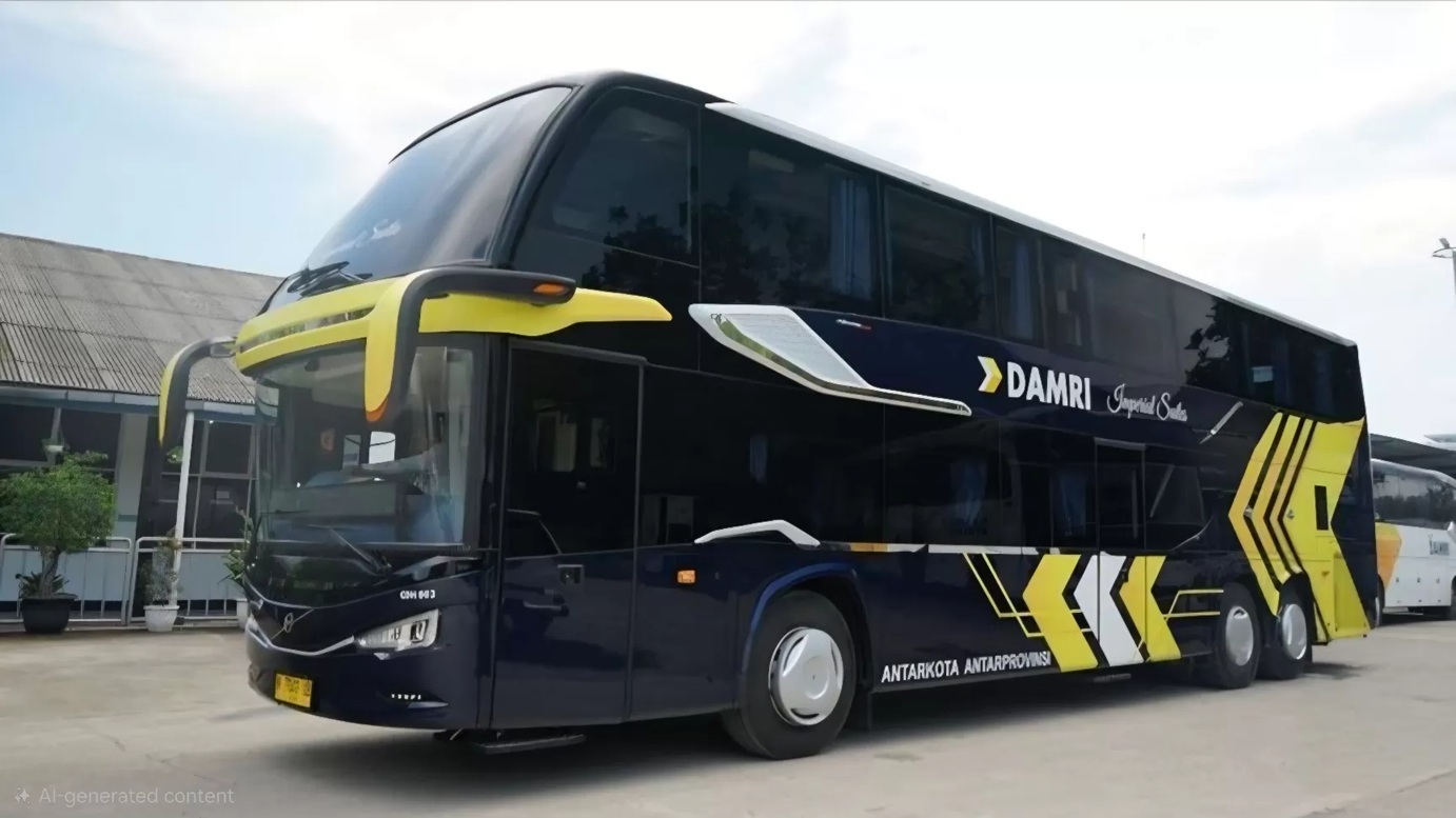 Ilustrasi Bus Damri.