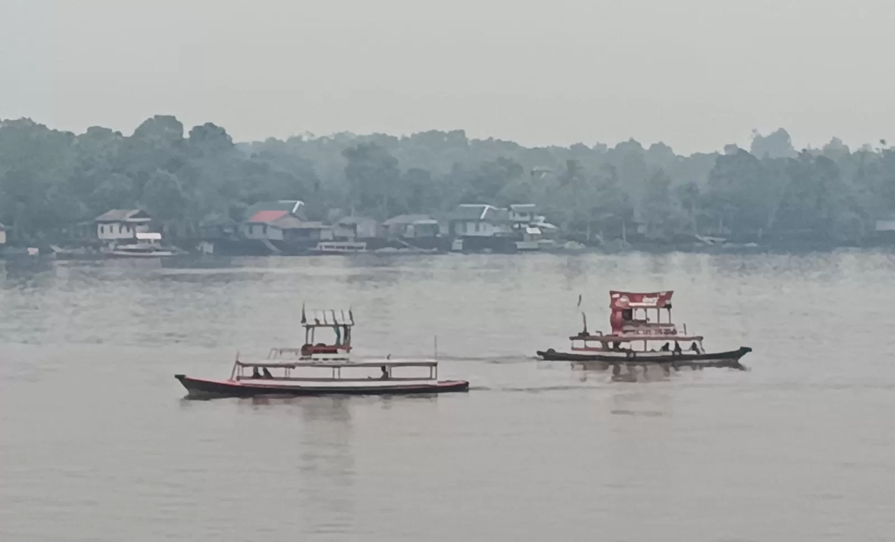 Sungai Mentaya, Sampit, Kotawaringin Timur. (oes / Radar Sampit)