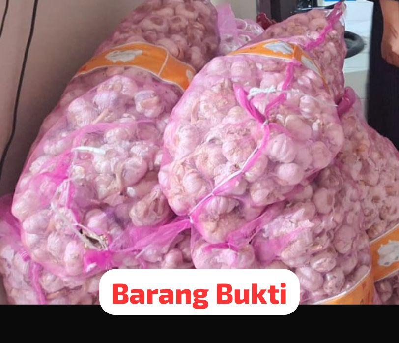 Barang bukti yang diamankan.