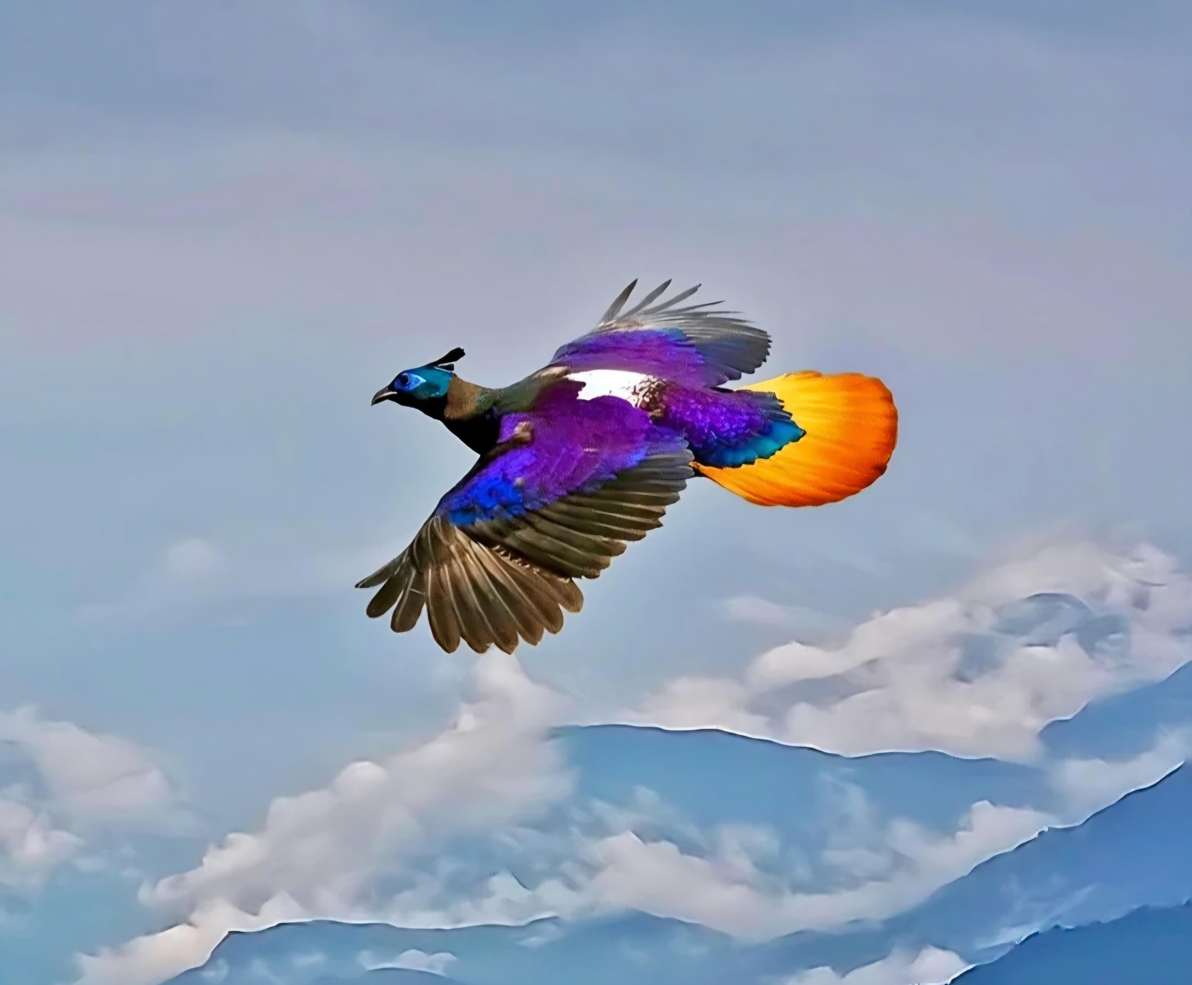 Himalayan Monal, foto karya fotografer Hasam Nisdr Sudhir.