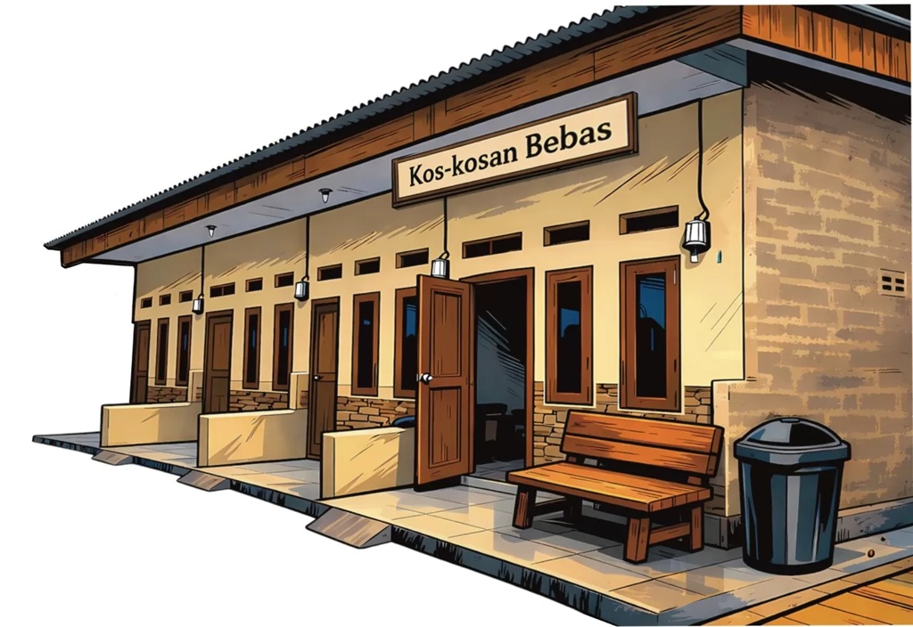 Ilustrasi kos-kosan