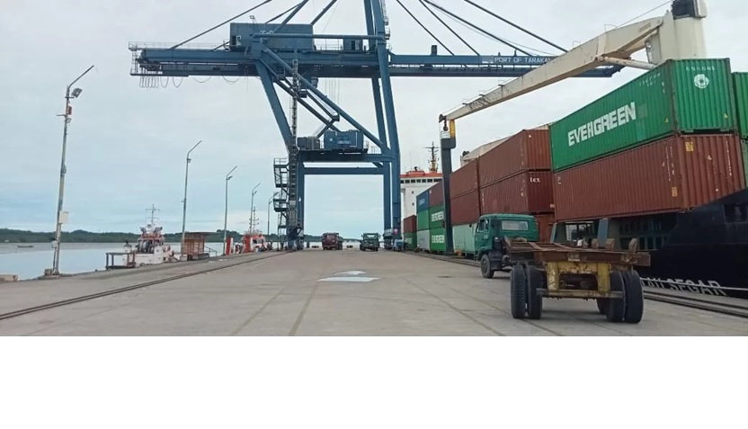 AKSELERASI EKSPOR: Karantina Kaltara bersama PT Pelindo Tarakan mendorong ekspor langsung tanpa harus melalui pelabuhan di provinsi lain. (SEPTIAN ASMADI/HRK)