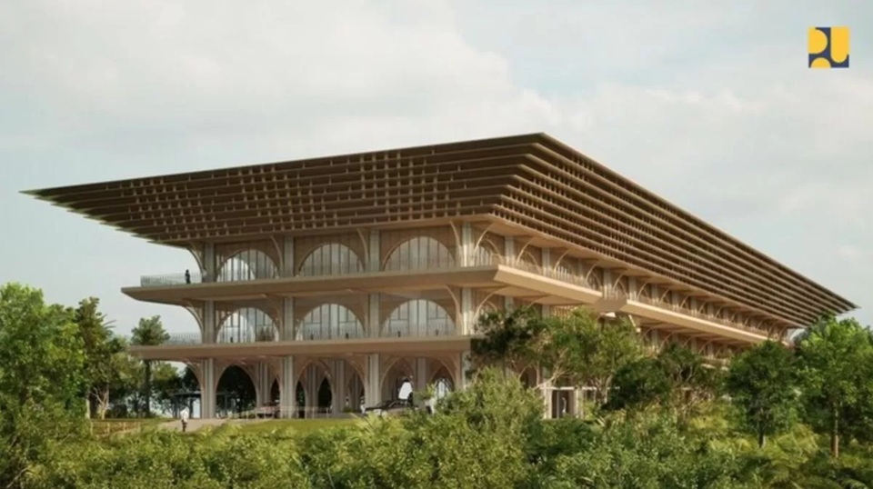 Pembangunan fisik Istana Wakil Presiden di IKN rampung .