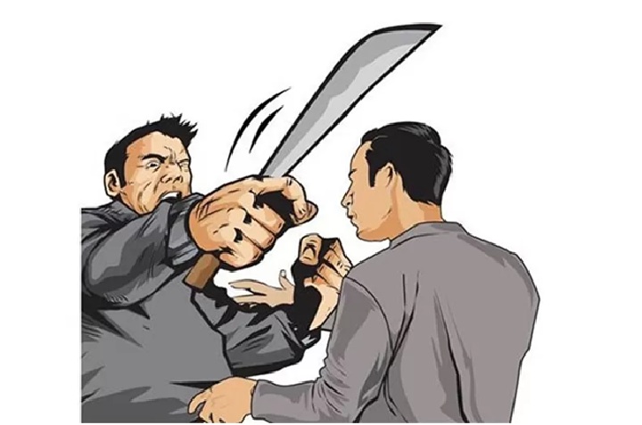 Ilustrasi pembacokan.