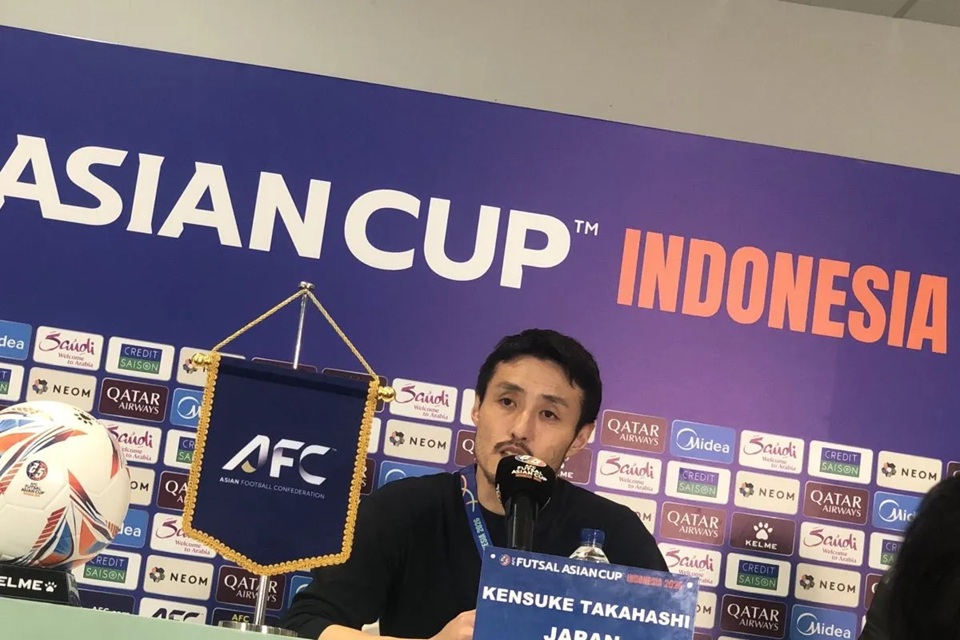 Pelatih timnas futsal Jepang Kensuke Takahashi.