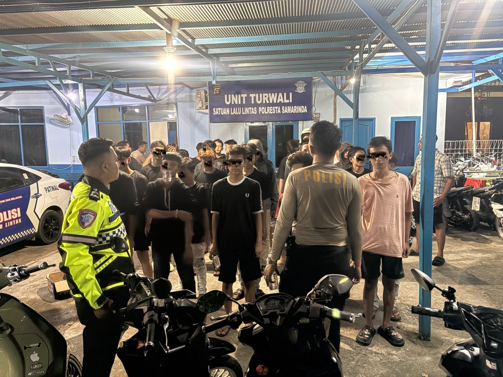 Satlantas Polres Samarinda amankan 32 motor dan pengendara balap liar